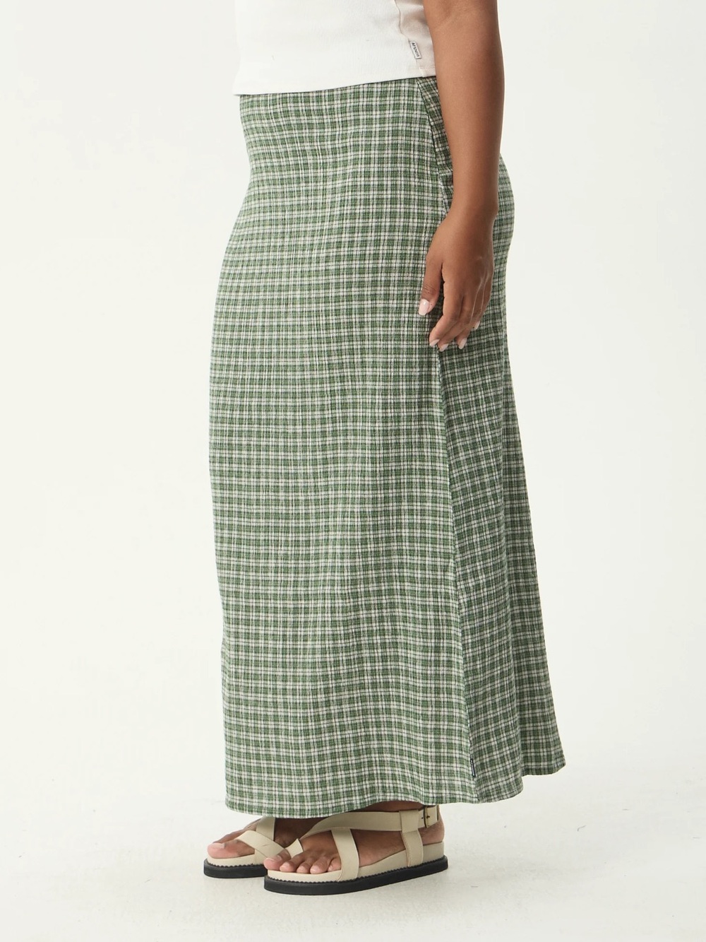 NWOT Afends Lita Seersucker Maxi Skirt - Picture 3 of 6